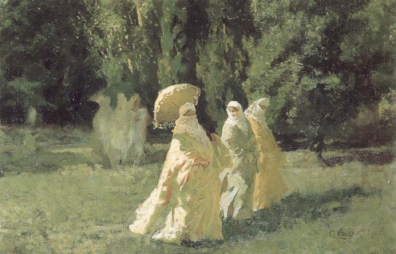 Cesare Biseo The Favorites from the Harem in the Park